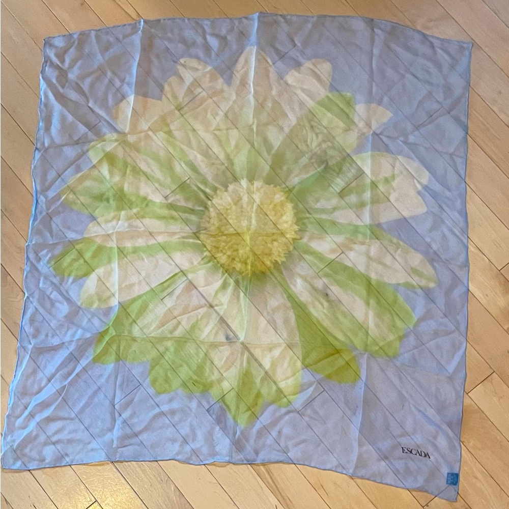 Vintage Escada Sheer Silk Scarf